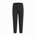 thumbnail image 4 of kpoplk Boy's Sweatpants Straight Leg Athletic Open Bottom Pants High Waisted Drawstring Active Joggers with Pockets(Black,13-14 Y), 4 of 9