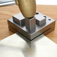 thumbnail image 7 of The Beadsmith - Steel Jumbo Square Disc Cutter Set with 4 Punches and Die. Tool for Cutting Accurate Squares from: 25/64-1-1/16" Inches Using a Soft Metal Sheet up to 20 Gauge and Thinner, 7 of 7