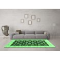 thumbnail image 3 of Ahgly Company Indoor Rectangle Oriental Emerald Green Traditional Area Rugs, 7' x 9', 3 of 4