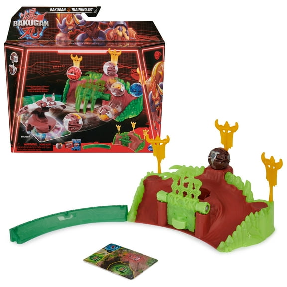 Bakugan Training Set with Bruiser, Mammal Clan Themed, Customizable Action Figure, Trading Cards, and Playset, Kids Toys for Boys and Girls 6 and up