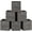 Misty Gray, variant on Storage Cubes, Set of 6 Storage Bins with Handles, Foldable Oxford Fabric and Non-Woven Fabric Storage Boxes, 10.2x10.2x11 Inches, Fit Cube Storage Unit, Rustic Brown URFB126B01