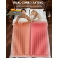 thumbnail image 3 of EuKer Electric Blanket King, 90" x 100" Machine Washable Heated Blanket with Dual Controller for Home, Office, White, 3 of 8