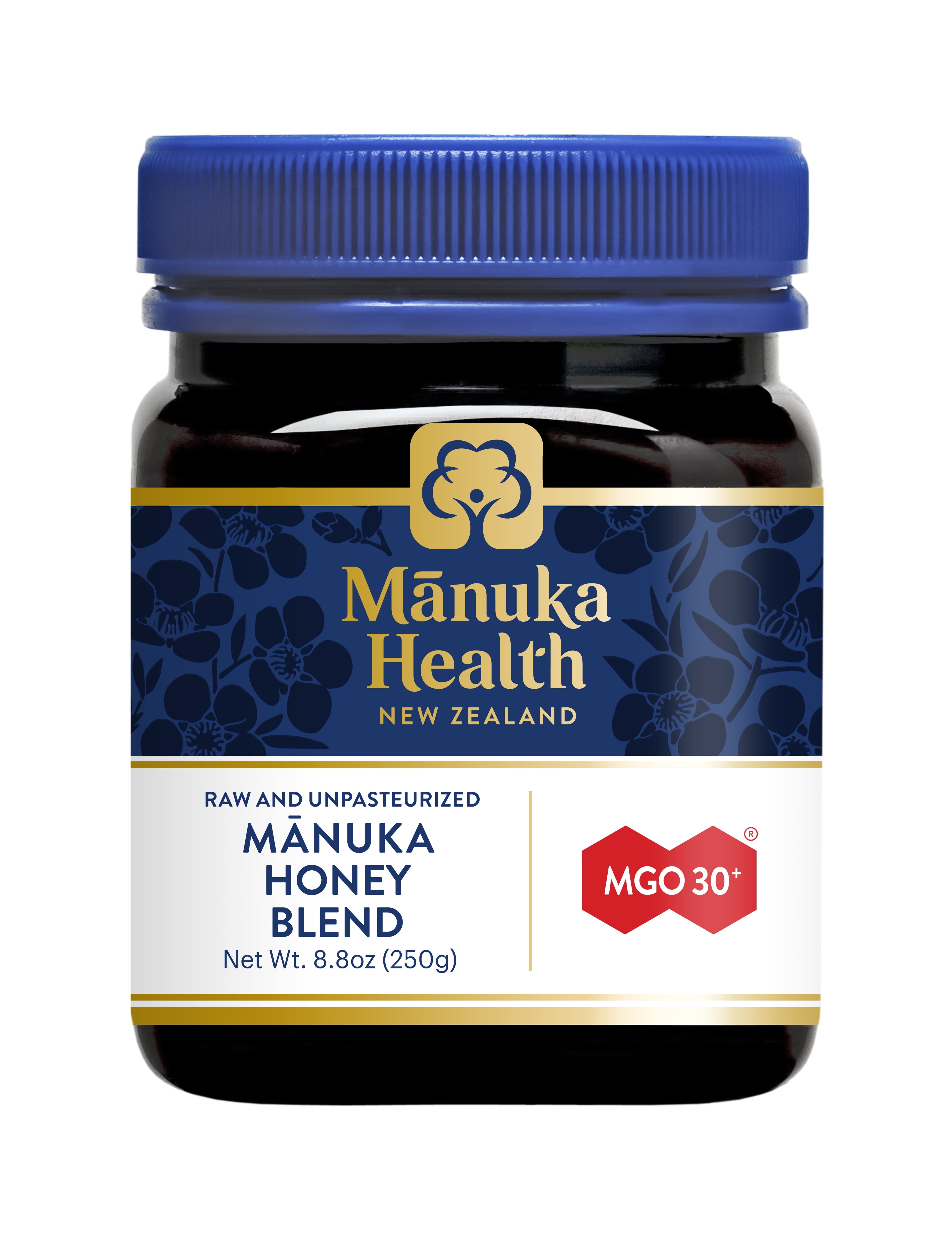 Manuka Health MGO 30+ Manuka Honey Blend (250g/8.8oz), Superfood, Authentic Raw Honey from New Zealand