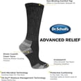 thumbnail image 5 of Dr. Scholl's Women's American Lifestyle Advanced Relief Blister Guard Crew Socks 2 Pair, Black, Shoe Size: 4-10 (DSW22185C2U2001), 5 of 5
