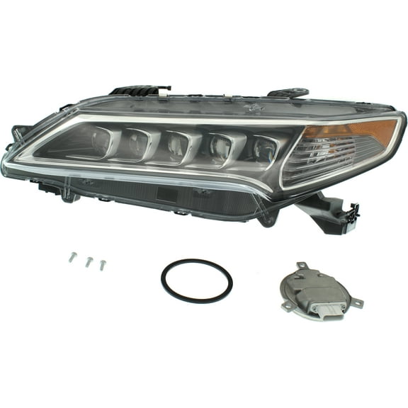 Headlight Compatible With 2015-2017 Acura TLX Left Driver LED With bulb(s)