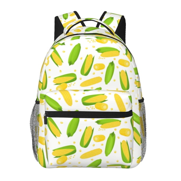 Balery Cartoon Corn Mochila Escolar Impresa, Mochila Ligera para Viajes Casual, Mochila Duradera y Cómoda Multifuncional, Mochila para Laptop-One Size