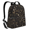 thumbnail image 2 of Lsque Casino Pattern Backpack – School Travel Canvas Daypack with Ergonomic Padded Straps, Multiple Compartments & Leather Handle, 2 of 5