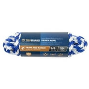MIBRO Group 231834 0.62 in. x 50 ft. Tru-Guard Blue Smooth Braided Polypropylene Derby Rope