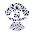 thumbnail image 4 of Conjunto de orejas de perro cachorro y cola larga, accesorios de disfraz, diadema, pinza para el pelo con orejas Oreja Negra con Falda, 4 of 8