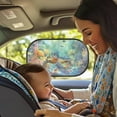 thumbnail image 2 of Yuyamidu Ocean Turtle Car Window Shade Blue Ocean Vehicle Rear Window Cover Sun Shield 2 Pcs Starfish Auto Window Curtain Blocks and & UV Rays Car Accessories for Truck SUV Sedan, 2 of 7