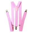 thumbnail image 1 of Men's 1 Inch Wide Solid Adjustable Suspenders - Lt Pink, 1 of 1