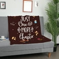 thumbnail image 4 of Funnil Book Lovers Gifts Blanket,Librarian Gifts Throw Blankets,Book Club Gifts for Reading Lover Bookish,Literary Gift Ideas,Best Bookworm Gifts on Birthday Christmas Graduation 50"x60" Dark Brown, 4 of 9