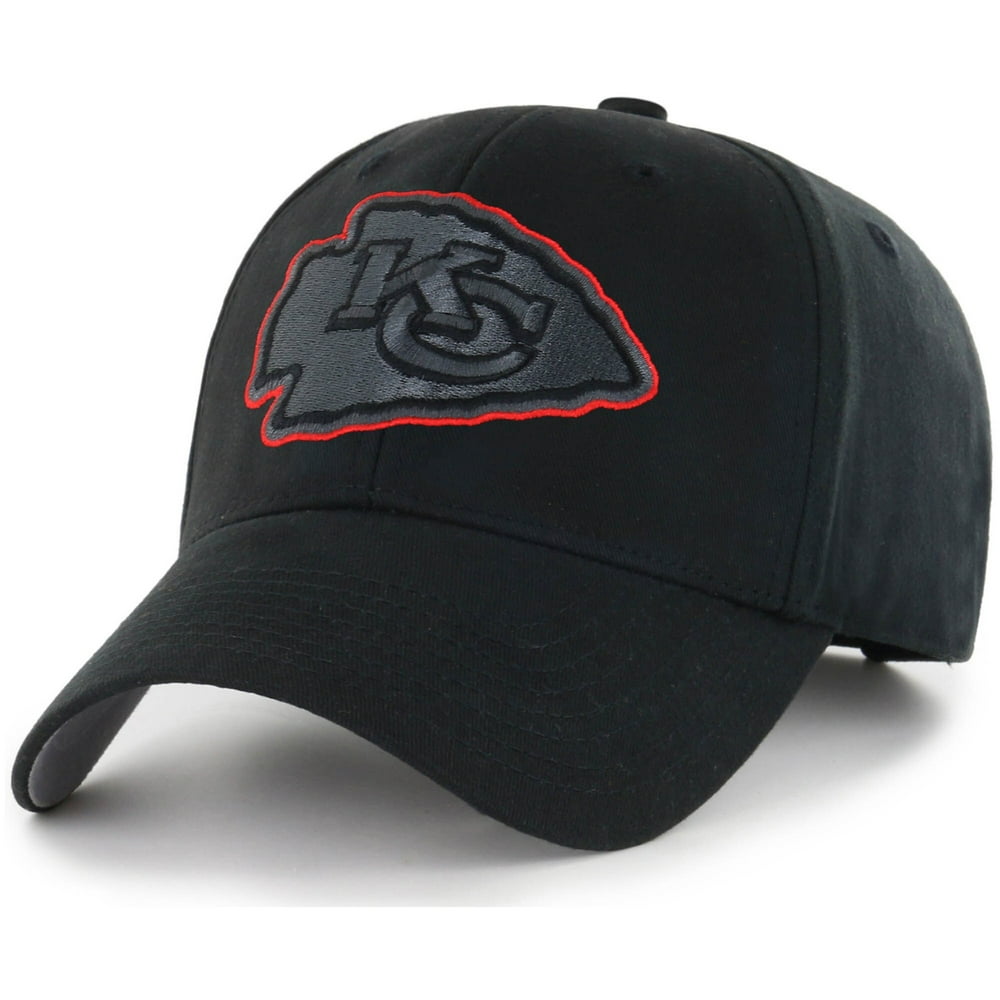Fan Favorite NFL Kansas City Chiefs Black Mass Basic Adjustable Cap