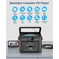 thumbnail image 2 of Reproductor de CD Boombox Greadio recargable con cassette Bluetooth, 2 of 9
