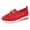 Red, variant on NOKIO Sneakers for Women Round Toe Solid Color Mesh Knit Shoes, Breathable Non-Slip Platform Lightweight Tennis Shoes, Comfy Fashion Summer Fall Walking Shoes Thick Soled Casual Sports Shoes