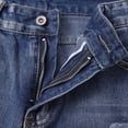 thumbnail image 4 of YVNAURA Women's High Rise Stretchy Denim Shorts Summer Casual Jean Shorts with Pockets Ripped Distressed Raw Hem Y2K Mom Shorts Beach Vacation 2026,BU1,L, 4 of 8