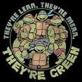 thumbnail image 2 of Girl's Teenage Mutant Ninja Turtles They're Lean, They're Green  Graphic Tee Black X Large, 2 of 4