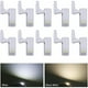 thumbnail image 1 of Paquete de 10 luces LED con sensor para bisagras de armarios de cocina, armarios, guardarropas, color blanco (blanco, 10 unidades), 1 of 5