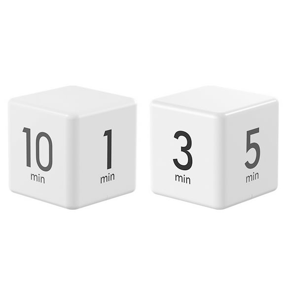 Cube Timer, Time Cube Timer Minuterie de Cuisine Timer Enfants pour la Productivité ADHD Entraînement Flip Timer
