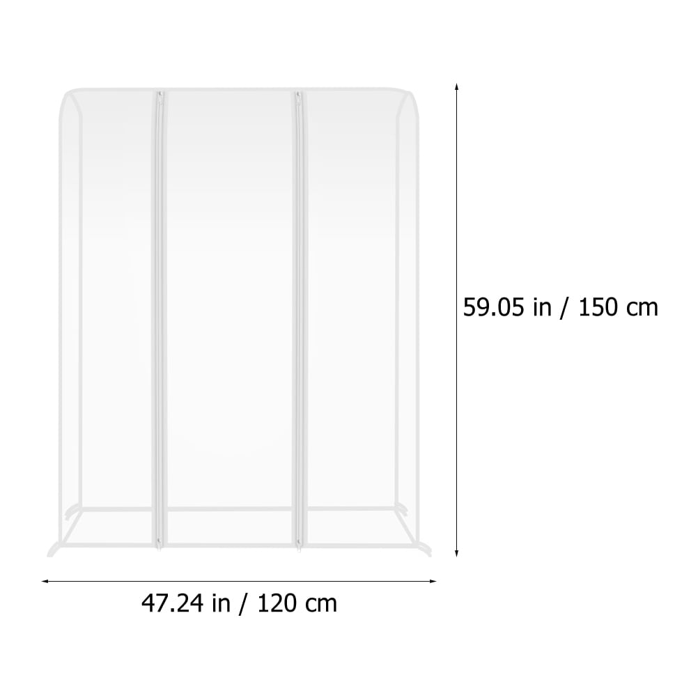 Clear Garment Rack Cover Clothes Rack Cover Hanging Clothes Storage Bag Waterproof Clothes Protector for Suits Coats Sweaters Shirts