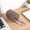 thumbnail image 5 of Holloyiver Frosted Pen Holder for Desk, Cute Plastic Pencil Cup Pen Container, Square Organizer Modern Aesthetic Design Desktop Storage Solution for Pens, Pencils, Marker, Makeup Brush, 5 of 8