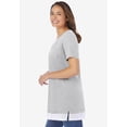 thumbnail image 3 of Woman Within Plus Size Layered-Look Tunic, 3 of 6