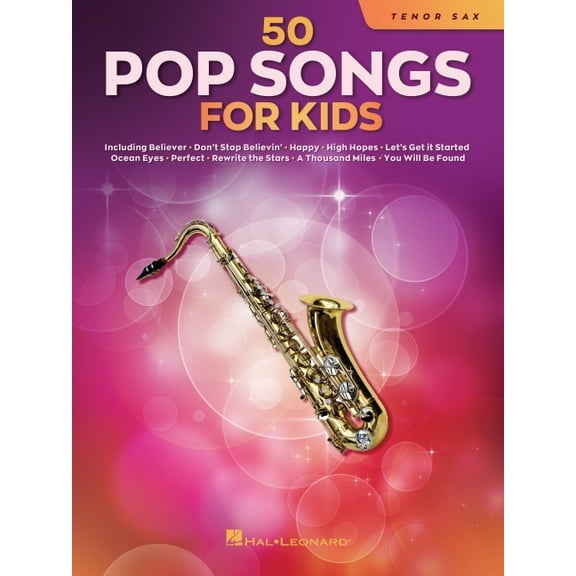 50 Pop Songs for Kids for Tenor Sax (Paperback)