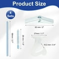thumbnail image 2 of Uxcell Swag Hooks Heavy Duty Ceiling Hooks with Hardware Installation for Plants and Chandeliers White, 2 of 7