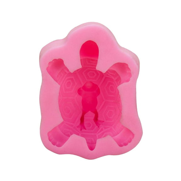 Yageerya Turtle Shaped Silicone Molds Cake Decorating Tools Bakeware Cupcake Dessert Chocolate Fondant Mold (Pink)