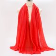 thumbnail image 3 of Venta caliente bufanda arrugada para mujeres musulmanas hijab mujer musulmana pañuelo islámico de algodón suave chales para damas pañuelos para la cabeza pañuelos árabes, 3 of 5