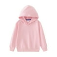 thumbnail image 4 of GYRATEDREAM Toddler Baby Boys Girls Hoodies Solid Classic Hooded Lightweight Pullover Sweatshirt for Kids, 4 of 5