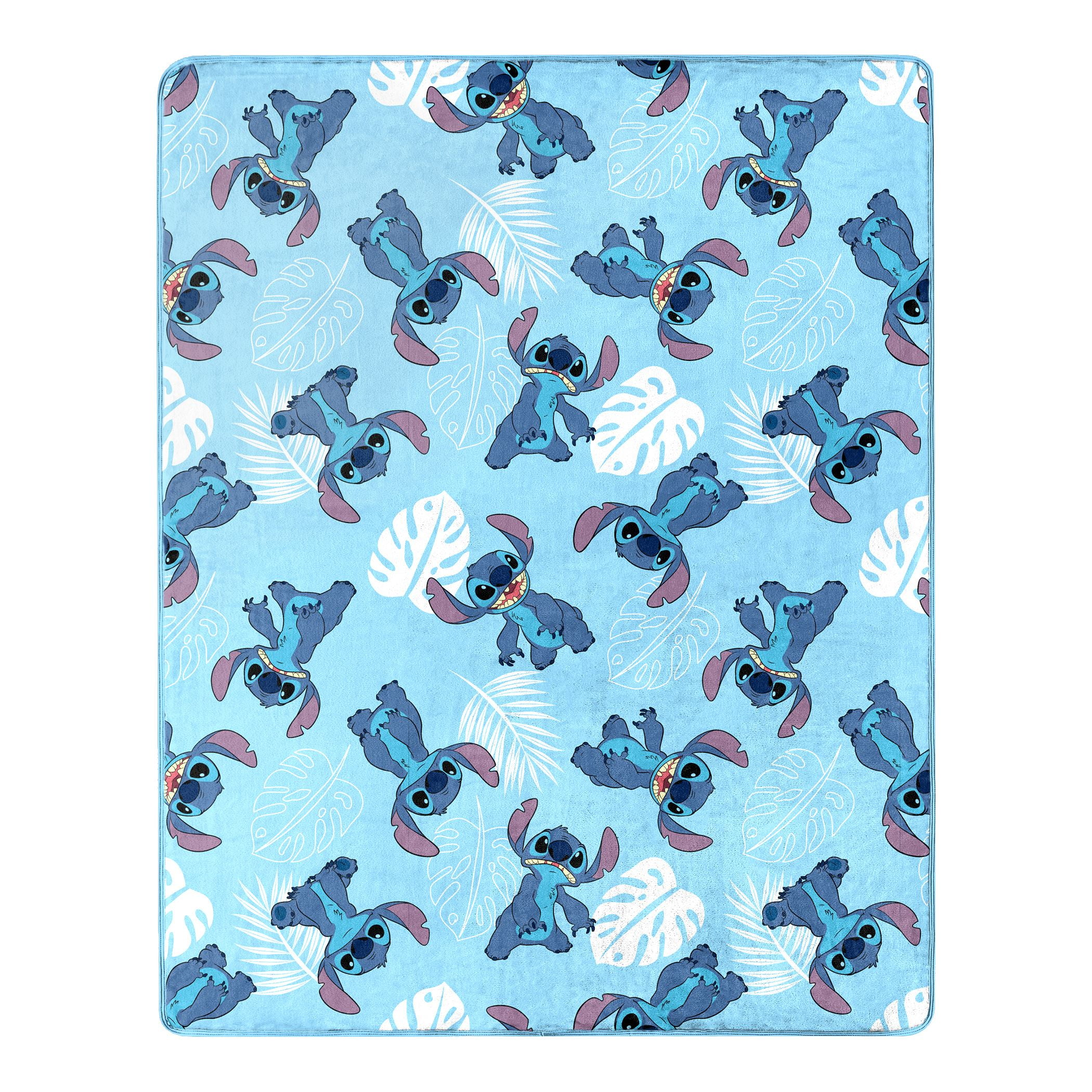 Lilo & Stitch Classic Palms Kids Silk Touch Throw Blanket with Plush Hugger