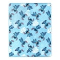 thumbnail image 6 of Lilo & Stitch Classic Palms Kids Silk Touch Throw Blanket with Plush Hugger, 6 of 7
