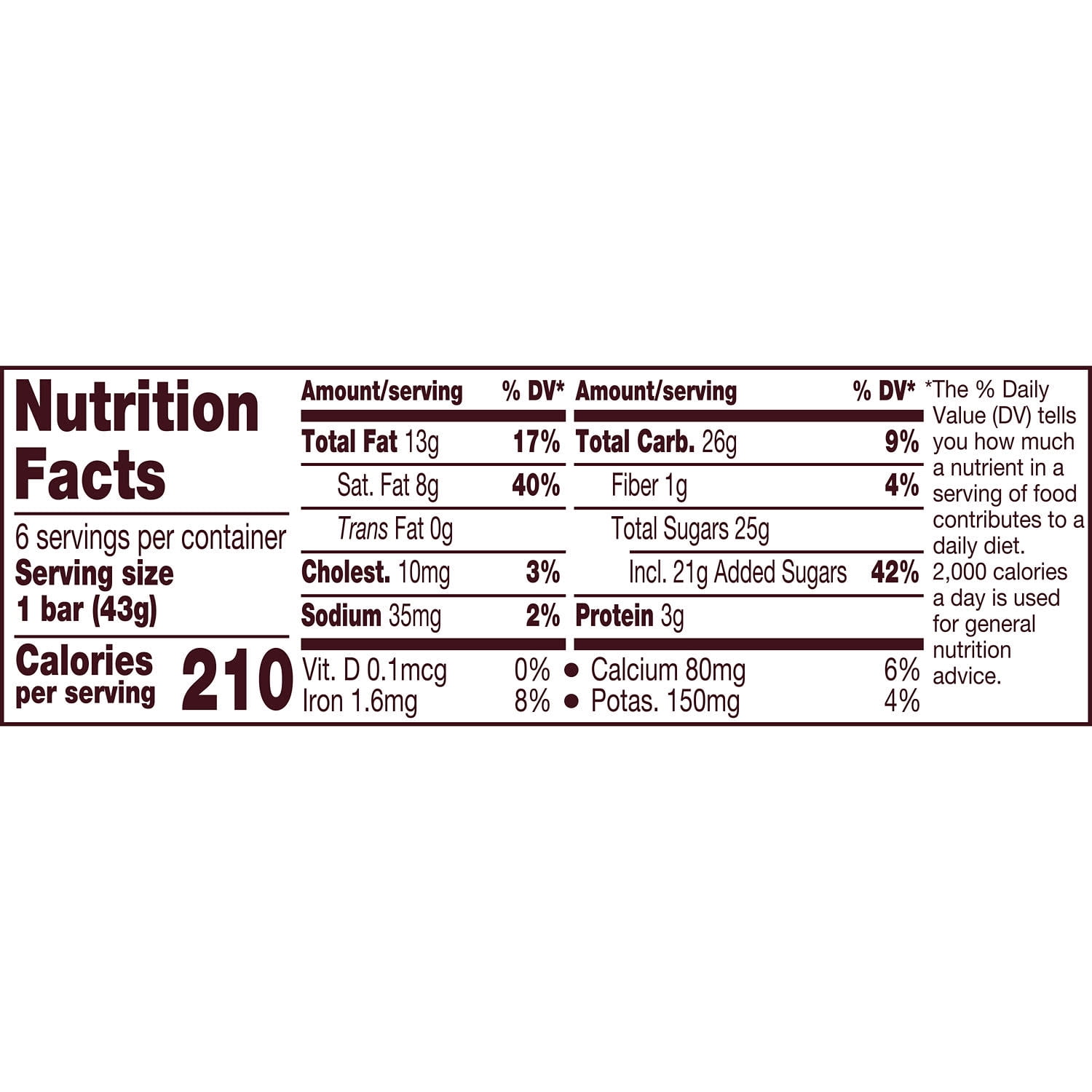 HERSHEY'S Milk Chocolate Candy Bars, 1.55 oz (6 Count)