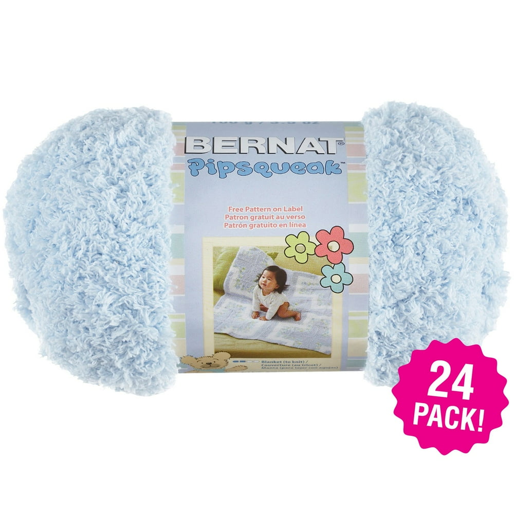 Bernat Pipsqueak Yarn Baby Blue, Multipack of 24