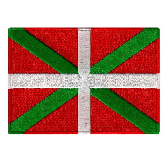 Basque Region Flag Embroidered Iron-on Patch