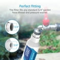 thumbnail image 6 of AQUA CREST Inline Water Filter, Dedicated for Car Washing, Window & Yard Cleaning, Effectively Reduce Hard Water Spots, Soften Water, Upgraded Formula (2 Pack), 6 of 8