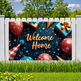 thumbnail image 5 of Decorative Design Welcome Banner Colorful Theme Celebration Backdrop for Homecoming Welcome Party Indoor Decoration, 5 of 9