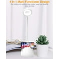 thumbnail image 2 of Lámpara de escritorio versátil para atril o mesa de ordenador, luz LED regulable con 3 niveles de brillo y cuello de cisne flexible, luz de lectura que cuida la vista con una iluminación suave y, 2 of 6