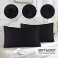 thumbnail image 4 of Ywbawe 2-Pack Standard Size Reversible Satin Pillowcases for Bed and Sofa, 4 of 6