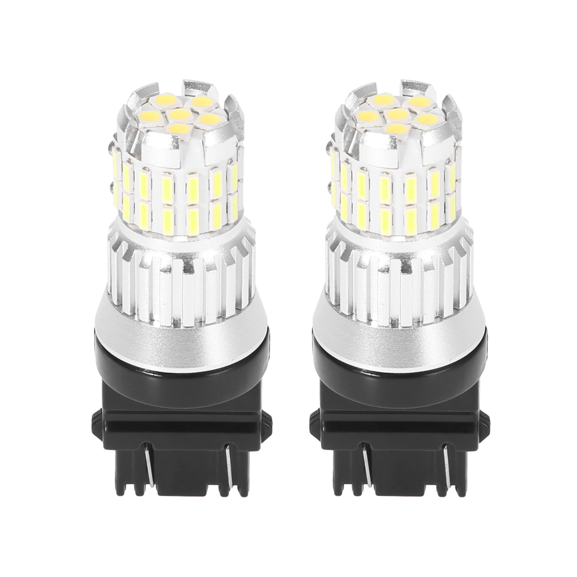 X AUTOHAUX 2 Pcs T25 3157 White LED Light Bulbs Replacement Universal for Turn Signal Light