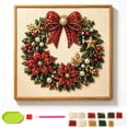 thumbnail image 2 of DIY Christmas Pearl Diamond Painting Art Kit with Frame, Christmas Pearl Beads Art Craft for Adults Beginner, Gemstone Diamond Dots Beads for Home Wall Decor, 2 of 7