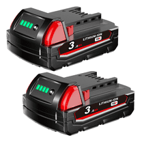 2 Pack 3.0Ah 18V Batteries Replace for M18 Battery Lithium lon 48-11-1815 48-11-1840, Compatible with m18 Battery Charger and 18 Volt Cordless Power Tools