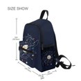 thumbnail image 3 of FORMRS School Backpack with Front Zippered Pocket 12" Student Travel Daypack, White Planet, 3 of 6