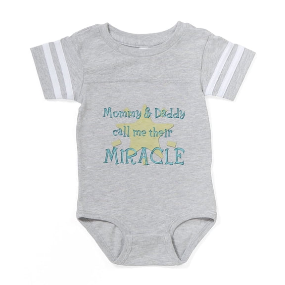 CafePress - Mommy Daddy Call Me Their - Cute Infant Baby Football Bodysuit