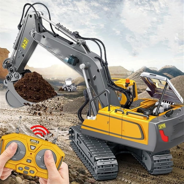 Juguetes de Maquinaria Pesada a Escala 2.4ghz 1:24, Camión de Ingeniería de Aleación con Control Remoto, Bulldozer RC, Juguetes de Construcción para Niños Juguetes de Maquinaria Pesada a Escala 2.4ghz 1:24, Camión de Ingeniería de Aleación con Control Remoto, Bulldozer RC, Juguetes de Construcción para Niños