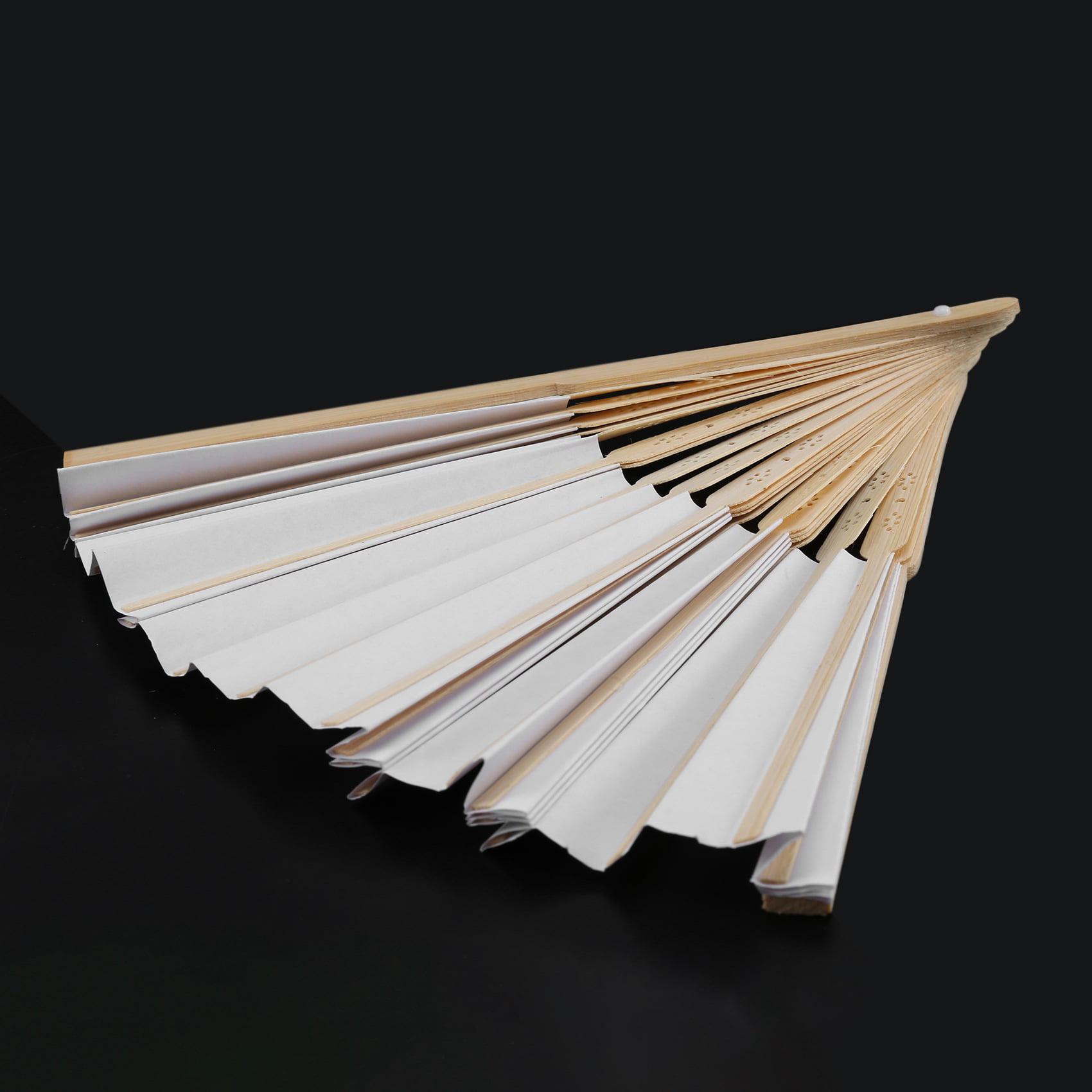12 Pack Handheld Folding Fan White Paper & Bamboo Foldable Folding Fan For  Church, Wedding, Gift & Party Favors From Qf1z, $12.08