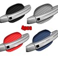 thumbnail image 2 of piezas de manija de puerta de coche, tazón de tazón, pegatina protectora contra rayones, manija de puerta de coche de fibra de carbono plateada, protector de muñeca, accesorios exteriores, 2 of 5