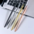 thumbnail image 2 of Desktop Signing Pen Twist Action Ballpoint Pen with Metal Stand Business Signing Pen for Wedding Guest Sign In Pen, 2 of 12