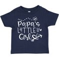 thumbnail image 3 of Inktastic Papa's Little Girl with Hearts Flower and Butterfly Girls Toddler T-Shirt, 3 of 5